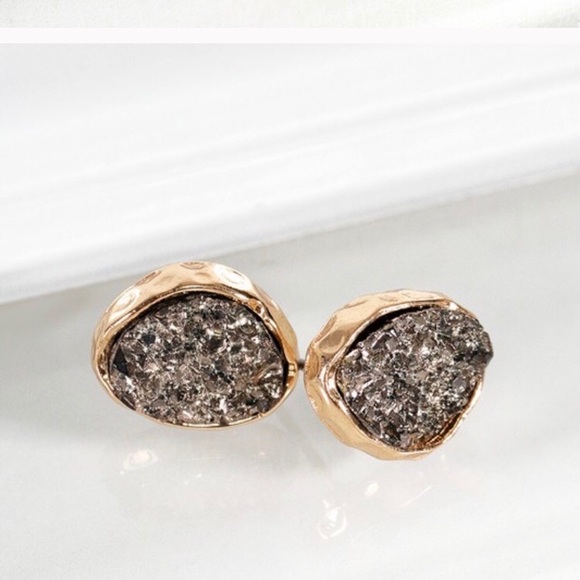 Druzy Earrings - Picture 1 of 2